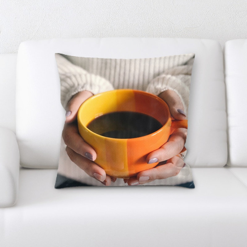 Microsuede Reversible Throw Pillow