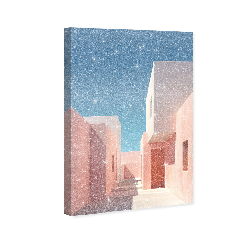 Structured Pink I Print by Oliver Gal, 15"H x 10"W, Gallery Wrapped