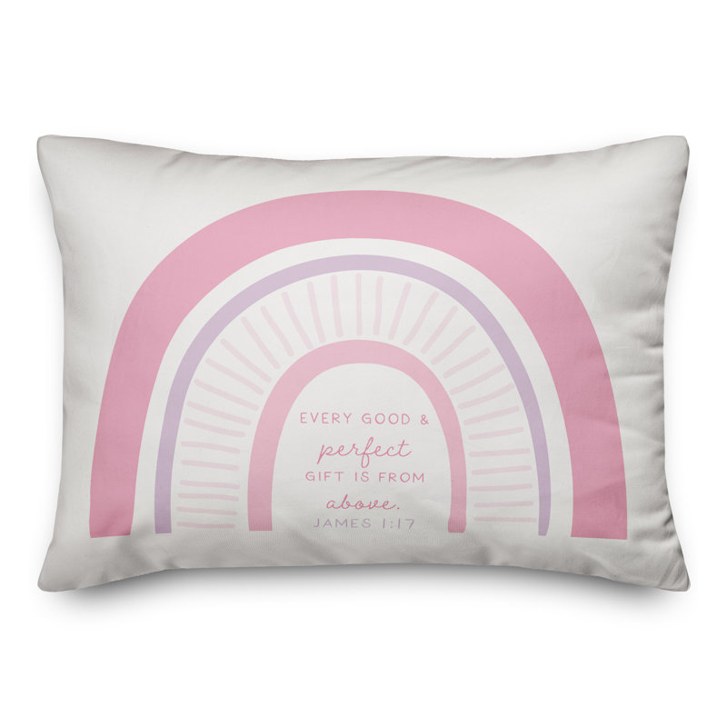 Pink Rainbow Indoor / Outdoor Pillow