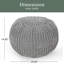 Pouf tricoté en coton 20 X 20