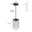 Luminaire suspendu géométrique simple à 1 lumière