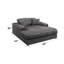 Chaise Hilde avec 2 coussins, velours LV03691