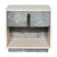 Pavira 1-Drawer Nightstand With LED Lights - Stone