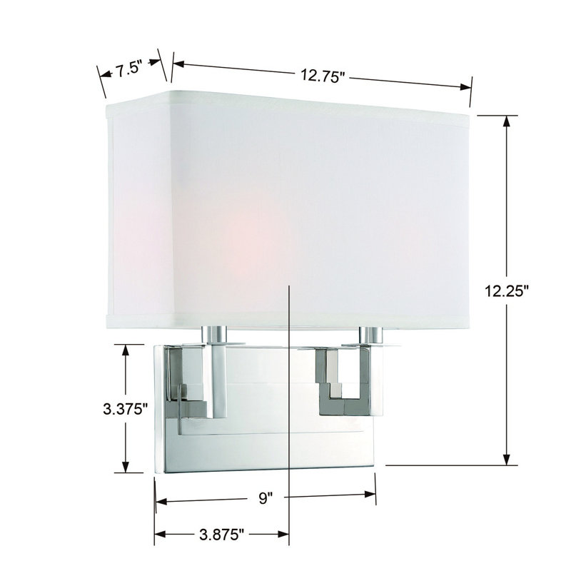 Appliquee à bras 2 lumières Esmond