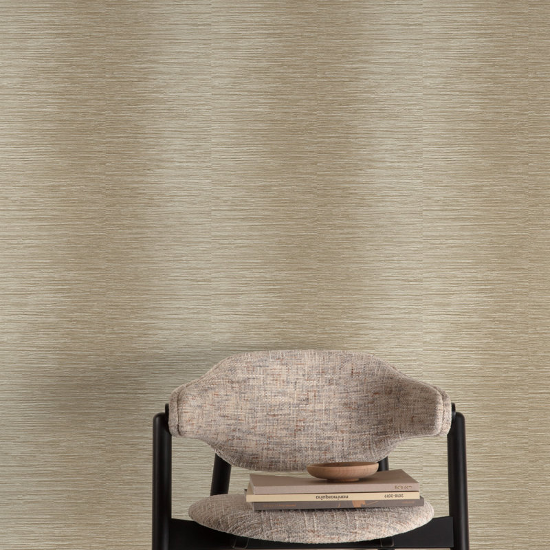 Textured Vibes Collection Irregular Stripes Wallpaper Roll, Gold