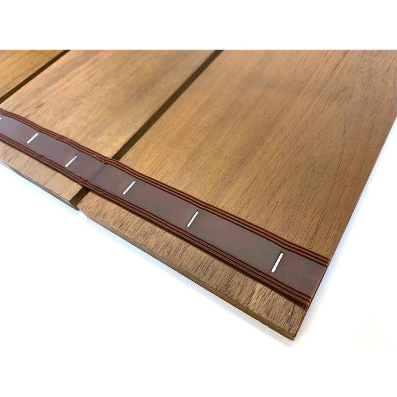 Tapis de terrasse en bois thermo-traité brun mat 42 po x 32 po (1 pièce)