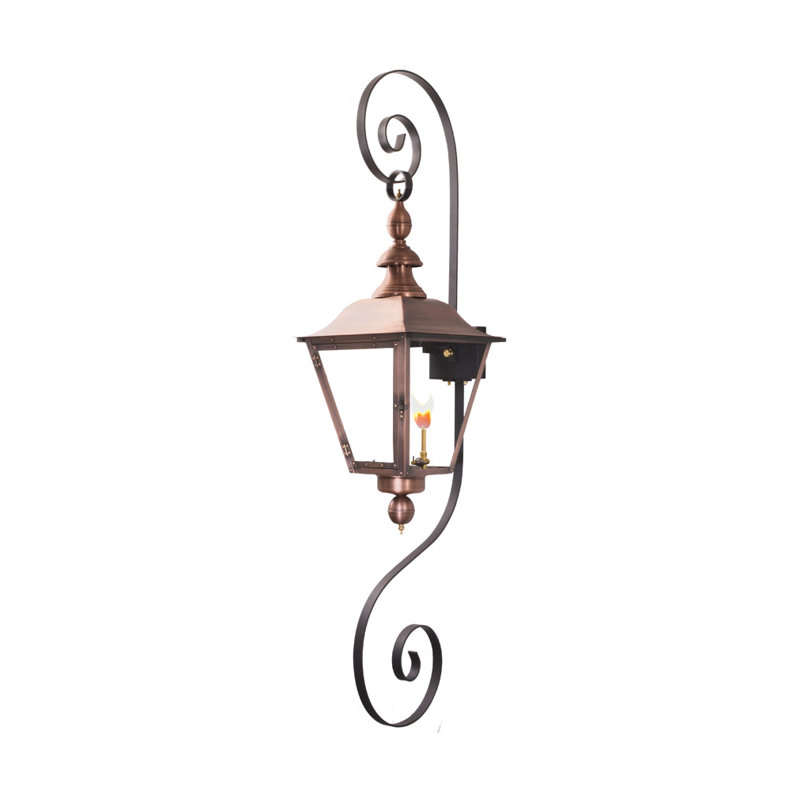 Oak Alley Outdoor Wall Lantern, 61.75" H x 36" W x 21" D