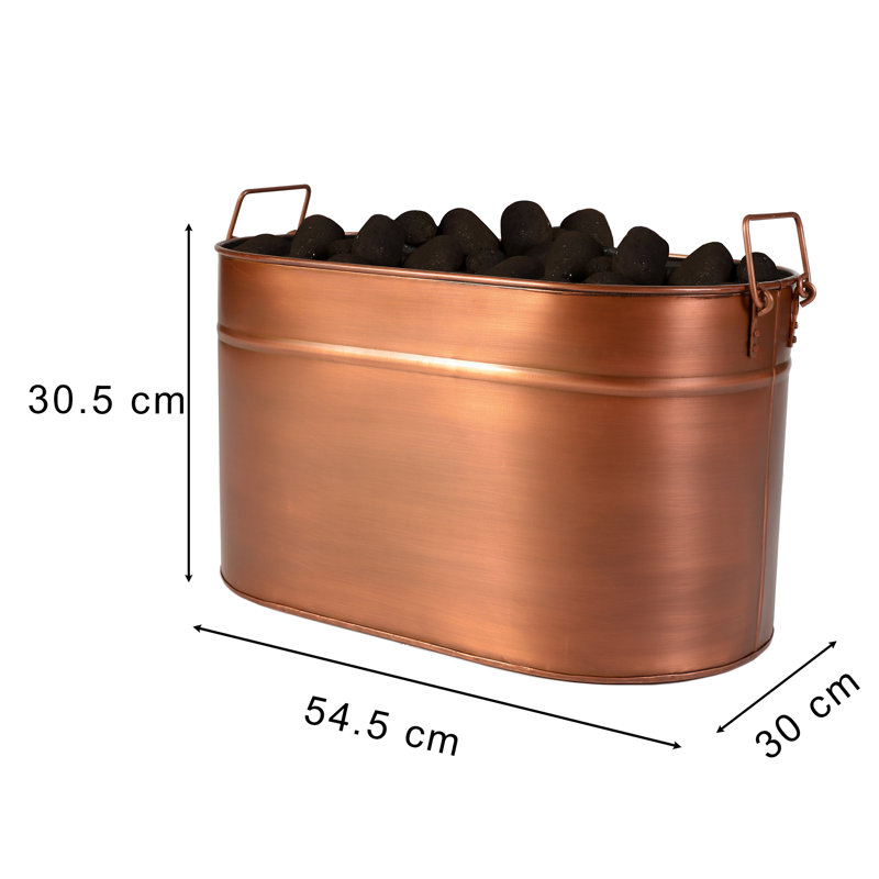 Crannell Iron Log Carrier, 30.5cm H x 54.5cm W x 30cm D