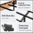 Full Size Metal Bed Frame with Under-Bed Storage, No Box Spring Required, Vintage Brown Finish-217752131