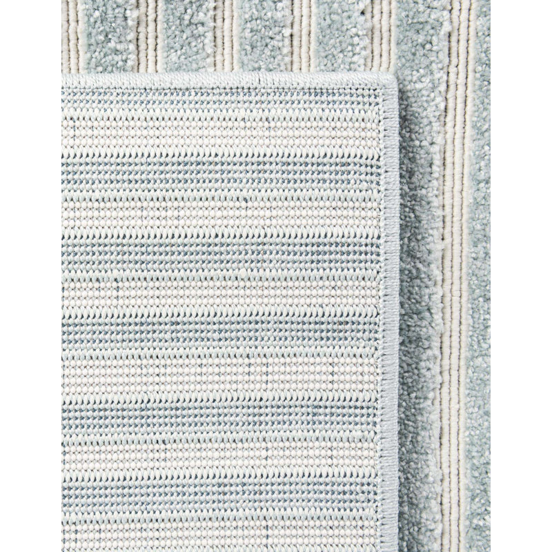 Sabrina Soto Stripes Indoor/Outdoor Rug Light Blue, Rectangle 2' x 3'1"