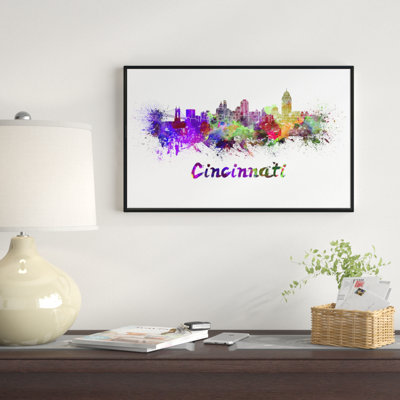 " Cincinnati Skyline " Painting Print