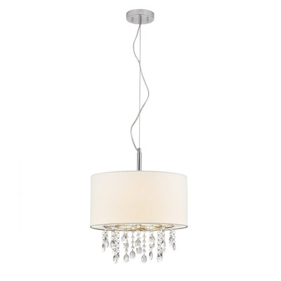 Lustre en cristal 3 lumières Bixby