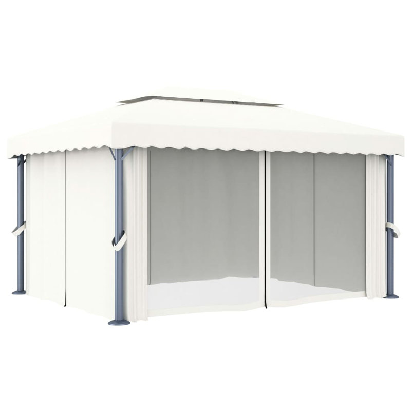 Otterson 3m x 3m Metal Patio Gazebo, White
