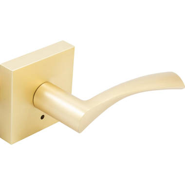 Bonn Door Knob with Square Rosette, Privacy (Bed/Bath) Latch — Stone Harbor  Hardware