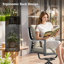 Chaise longue pivotante avec coussins