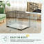 Metal Collapsible Pet Crate with 2 Doors-108045879