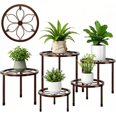 Support pour plante en métal 5 pièces Mollye
