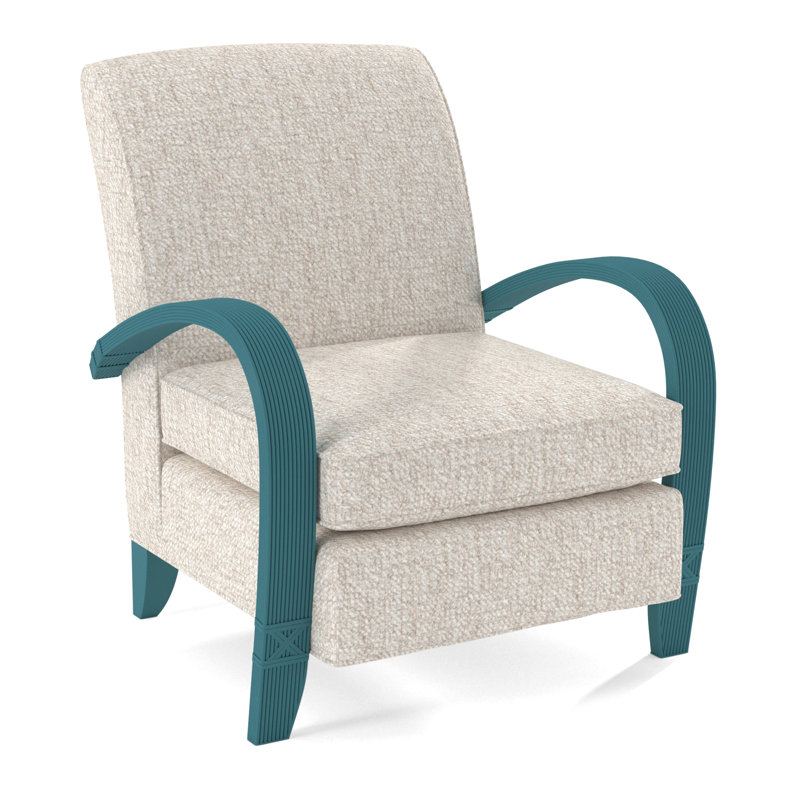 Vero Armchair, Antique Frost White, Snow Crypton Performance; 0884-91