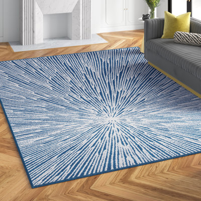 Tapis à motif abstrait Brielee Performance