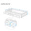 Lit plateforme avec rangement Sharondale