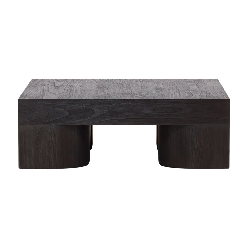 Juna Mindi Wood Coffee Table, Dark Brown, Dark Brown