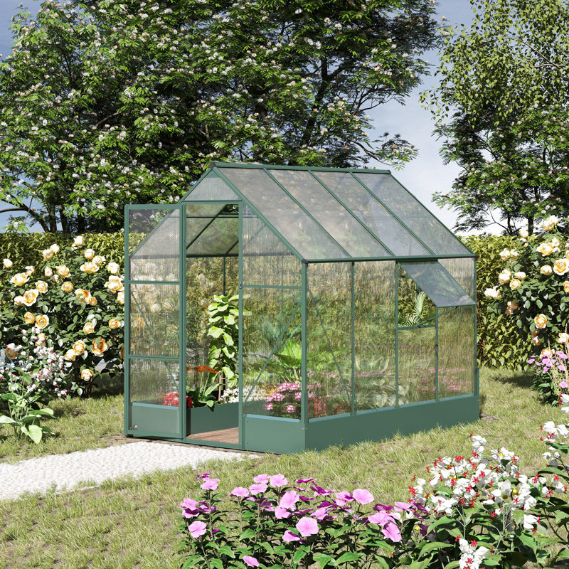 6.3' W x 8.2' D Greenhouse