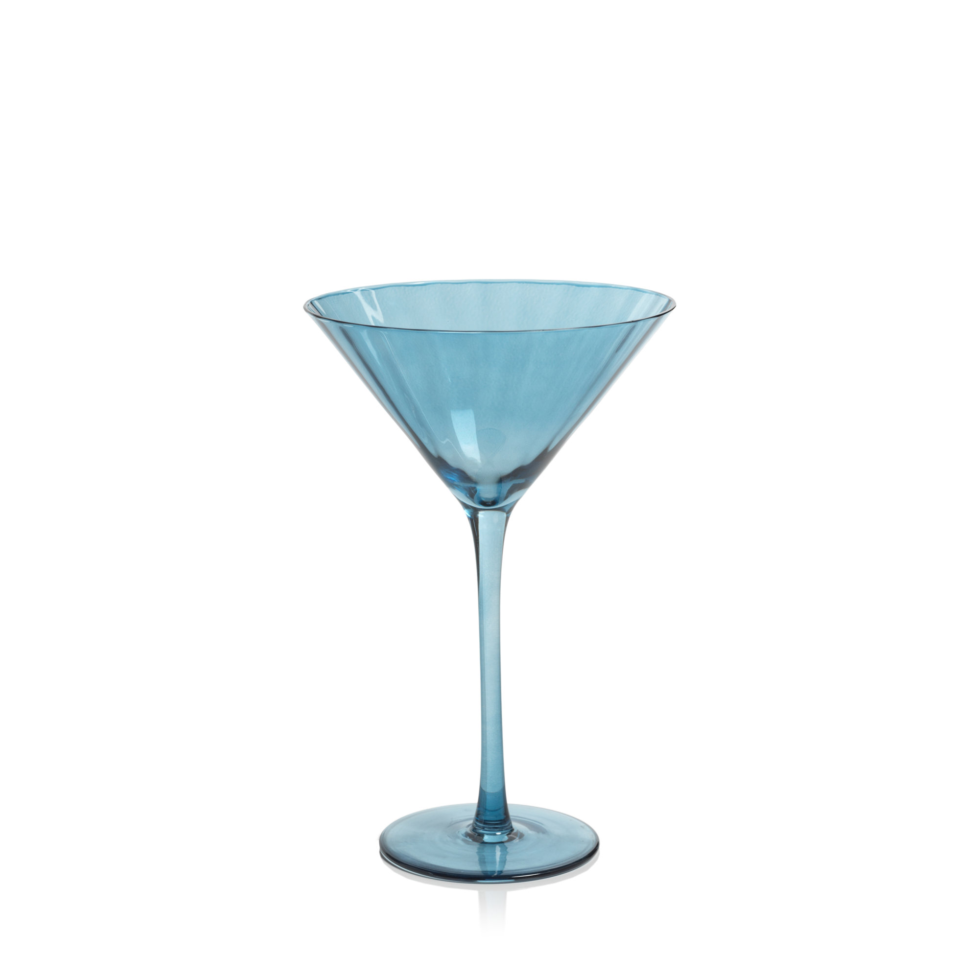 Malden Optic Martini Glasses, Set of 4, Blue Azure
