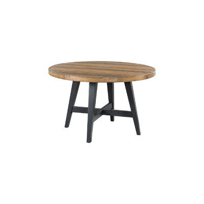 Aceion Round Solid Wood Base Dining Table