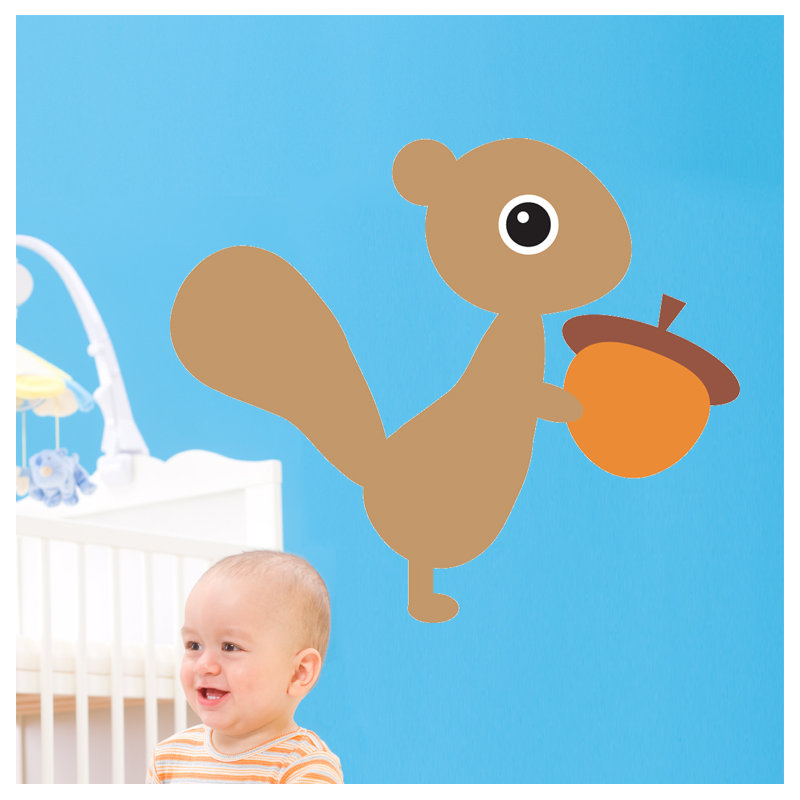 Animals Non-Wall Damaging Wall Decal, 51" H x 60" W