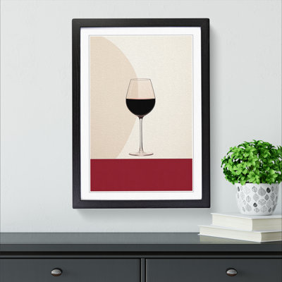 Wine Minimalism Art - Framed Print