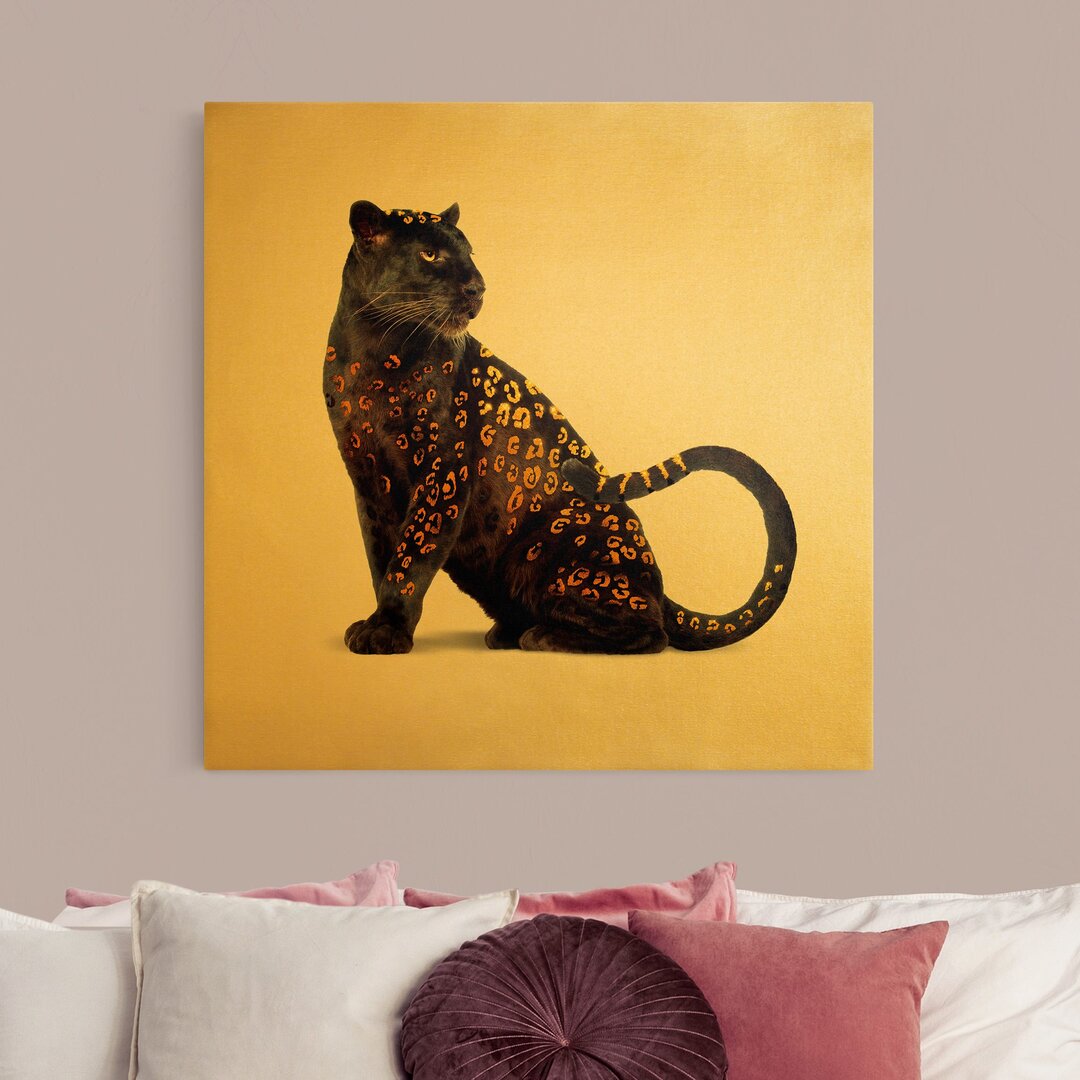 Leinwandbild Goldener Panther von Jonas Loose