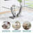 71'' Glass Dining Table,With U-Shaped Wood Base & Metal Frame,Seats 6-8 Comfortably-116262449