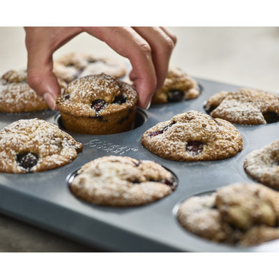 Joseph Joseph Nest Bake 12-Cup Non-stick Muffin Pan with Easy Pull Handles