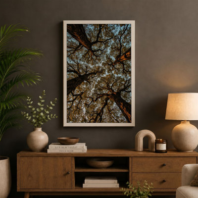 Skyward Branches Minimalist - Wrapped Canvas