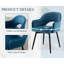Medikal Dining Chairs Upholstered Modern Kitchen Chairs Accent Chairs Metal Frame for Living Room Restaurant Cafe-137445794