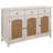 Kirby 3-Drawer Sideboard Buffet Cabinet Rustic Off White