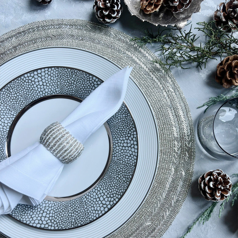 Brilliant Napkin Rings - Silver, Silver