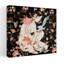 «Woman in Floral Embrace», art floral tropical, délicat, oiseau biologique-129007139