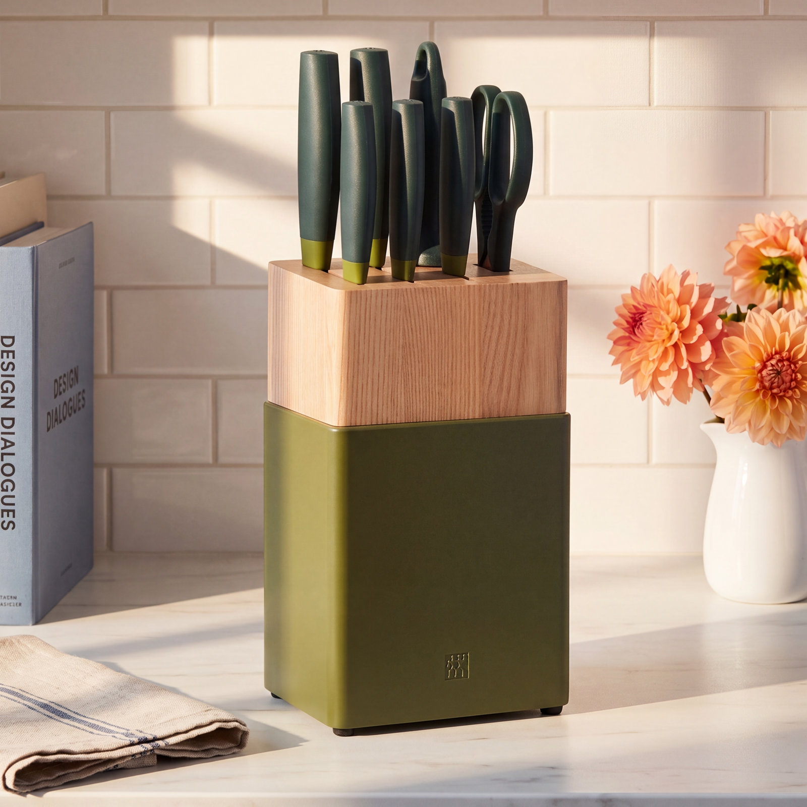 Zwilling Now S 8-piece Knife Block Set, Lime Green