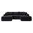 Modular L-Shape Sectional Sofa with Deep Seat Comfort and No Assembly Required