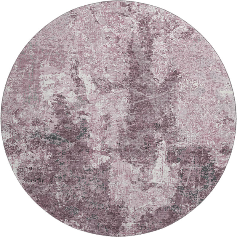 Premium Machine Washable Geers AMF1389 Modern Rug, Round 8'