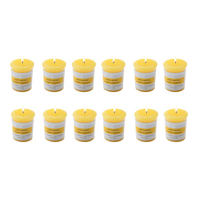 Haight Mushroom Votive Citrus Nectar 12/Disp - Set Of 12
