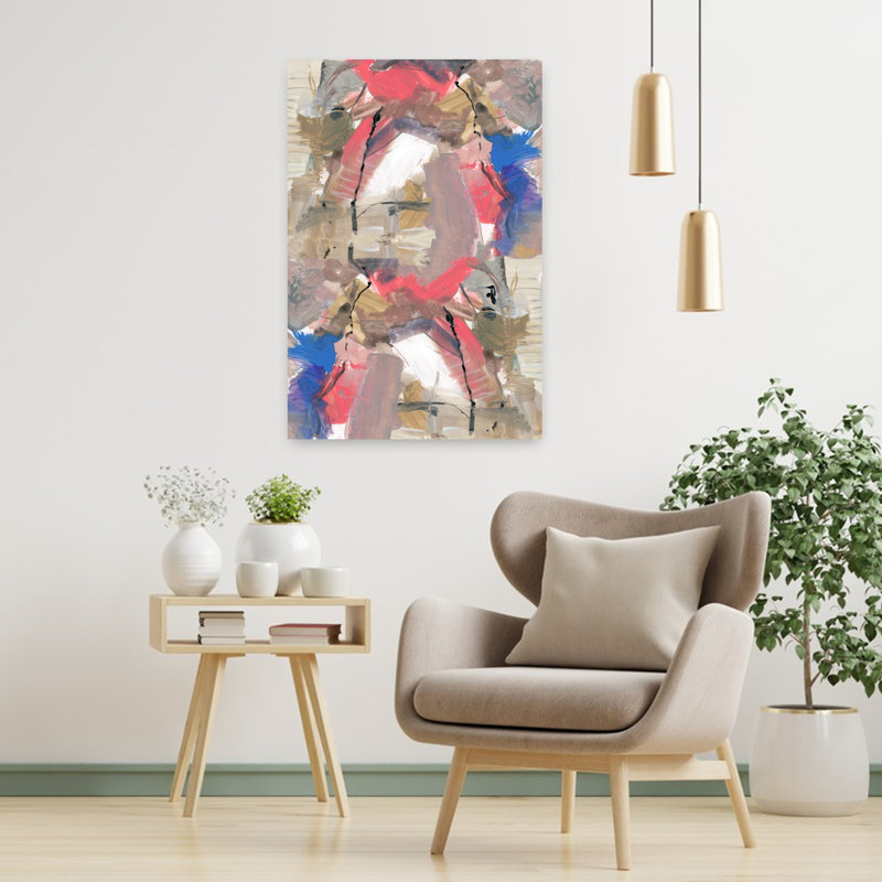 Art contemporain contemporain abstrait géométrique, H 36 po x l 24 po