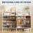 4-Tier Shoe Storage Cabinet with Doors, Wooden Shoe Organizer with 3 Adjustable Shelves, Freestanding Entryway Shoe Rack with Large Capacity-475699483