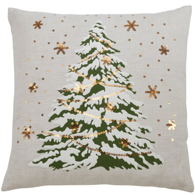 Christmas Tree 18" Throw Pillow