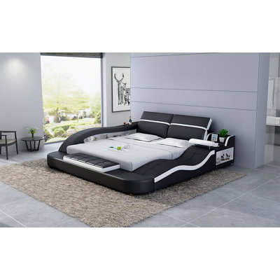 Assael Upholstered Sleigh Storage Bed