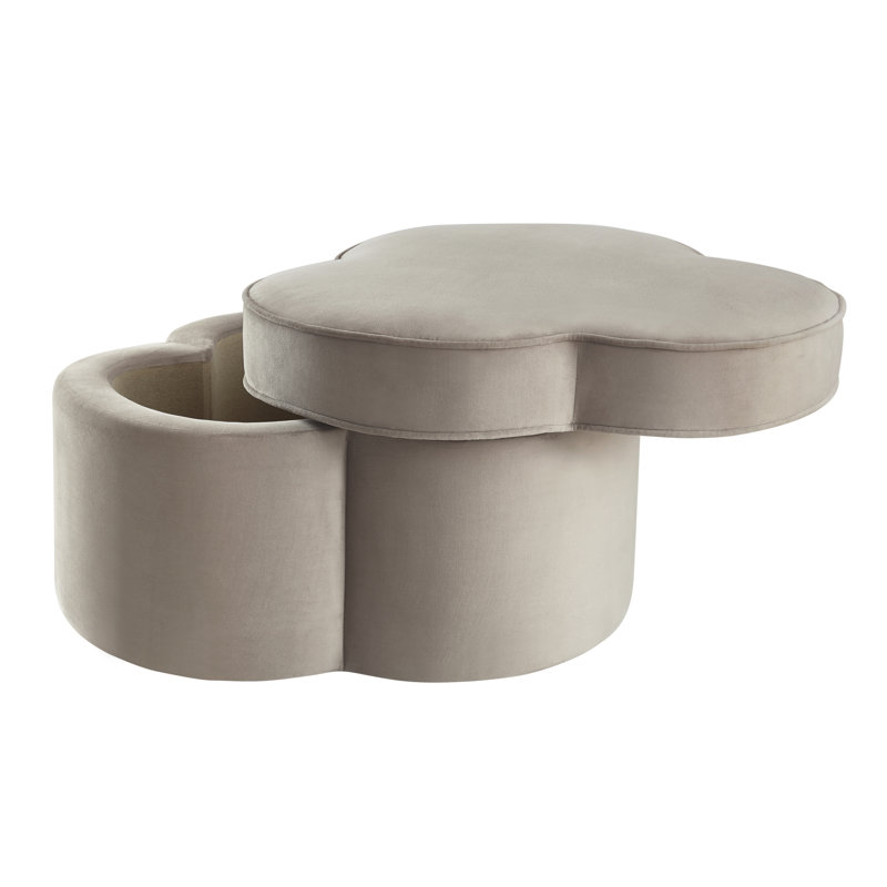 Repose-pieds de spécialité Louttit 28 po, Velours taupe
