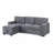 LIGHT GREY PULL OUT SOFA BED