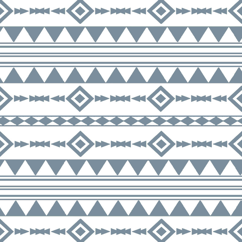 " Gray Aztec ", 12" H x 12" W  
