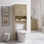 Armoire de rangement pour salle de bain en travertin